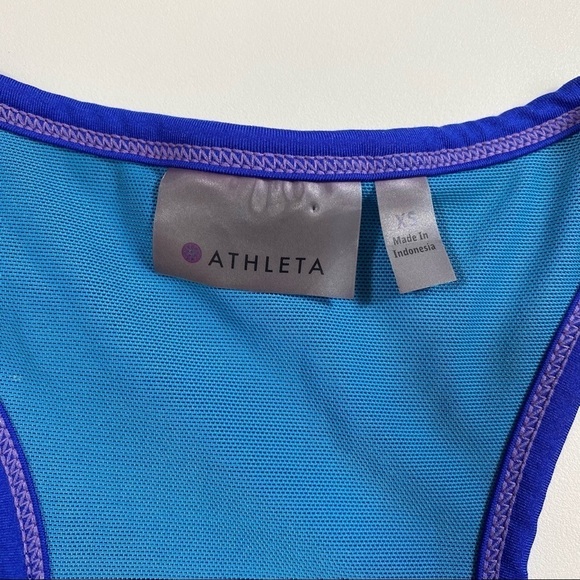 Athleta Blue Workout Yoga Tinker Tank Top XS - Picture 3 of 10